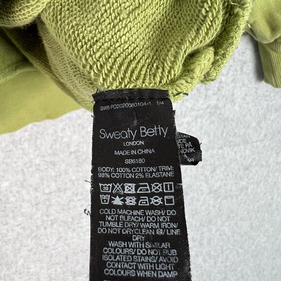 Sweaty Betty Green Essentials Sweatshirt Size XS - Picture 8 of 8